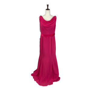 Da Vinci Cowl Drape Mermaid Gown Size 14